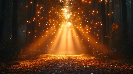 Fototapeta premium Nature light show