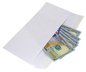 US Dollar Notes in the envelopes