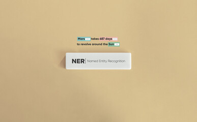 NER (Named Entity Recognition) Banner and Concept Image.