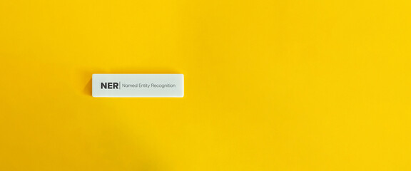 NER (Named Entity Recognition) Banner and Concept Image.