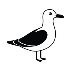 Cute Albatross Vector Illustration