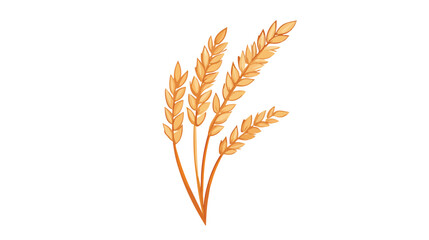 Golden ear of wheat symbolizing nature and agriculture