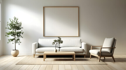 Frames mockup. Interior mockup with house background. Modern interior design. Best room decorating ideas	