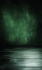 Phone Wallpaper Dark Green Abstract Background with Reflective Floor