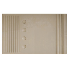 A white board with a black border and a white center