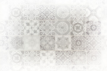 Obraz premium An Elegant Vintage Tile Pattern Background with a sophisticated touch of timeless design