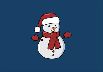 snowman vector illustration