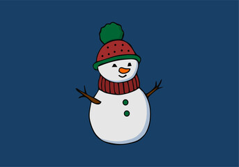 snowman vector illustration