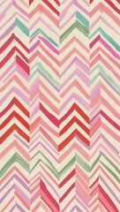 Pastel chevron patterns with texture hand drawing
