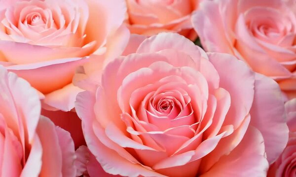 the sweet pink rose flowers for love romance background
