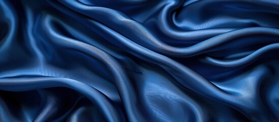 Obraz premium Abstract Blue Satin Drapery