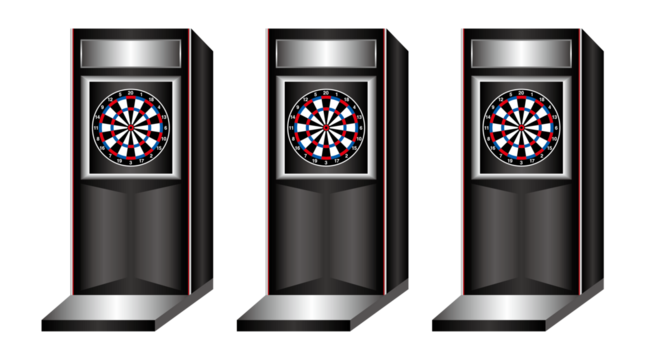 ダーツ イラスト　darts illustration