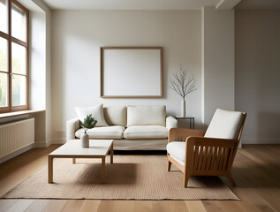 Frames mockup. Interior mockup with house background. Modern interior design. Best room decorating ideas	