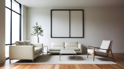 Frames mockup. Interior mockup with house background. Modern interior design. Best room decorating ideas	