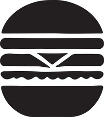 Burger Icon Vector Silhouette, Burger Vector Silhouette, Burger Illustration Art Drawing Line Art, Burger