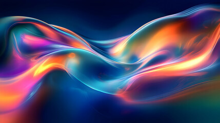 Obraz premium Vibrant Hues Flow Dynamically in Abstract Art