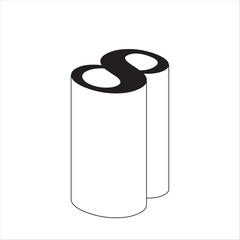 geometric Numbers figures set. Futuristic numerals and Isometric Number and Sign Font 3d Bold isolated.