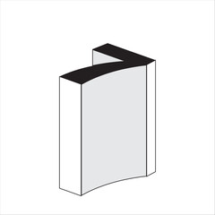 geometric Numbers figures set. Futuristic numerals and Isometric Number and Sign Font 3d Bold isolated.