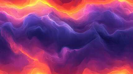 Obraz premium Abstract aurora seamless pattern with purple waves