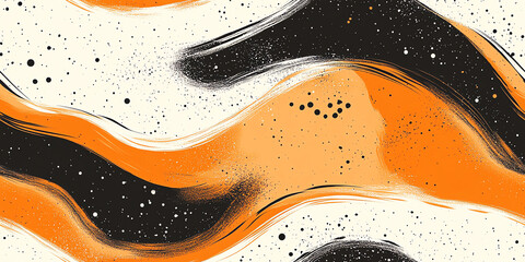 Obraz premium Dynamic waves seamless pattern with speckled texture