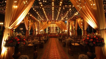 Obraz premium Indian wedding decoration background