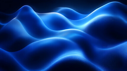 Obraz premium Blue Waves: Abstract Digital Texture, Glowing, Dynamic, Smooth, Serene, Background, Design, Element, 3D Render, Motion, Art