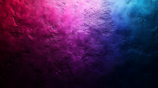 Vibrant Neon Gradient on Textured Wall Background