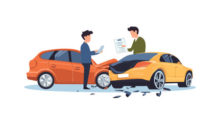 Professional Insurance Claim Form for Car Accident Concept