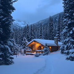 Secluded house in the mountains