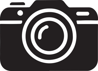 Camera Icon Vector Silhouette , Camera Illustration Art Drawing.