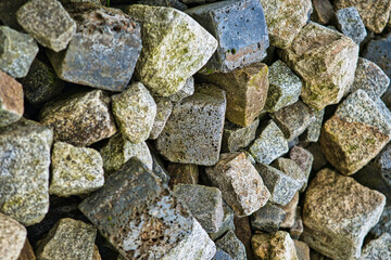 Natural stone wall texture for background.