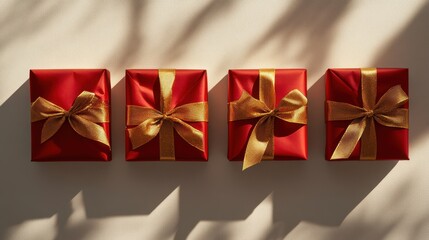The Red Gift Boxes Arrangement