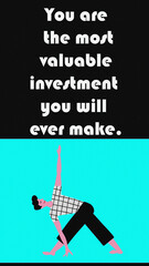Colorful Motivational Image with Writing. Inspirational Quote. Positive Thinking Theme 