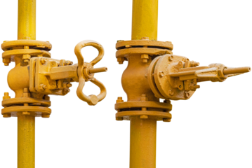 metal pipe with valve