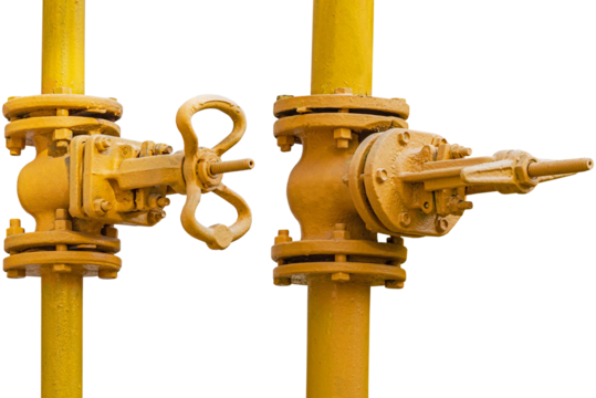 metal pipe with valve