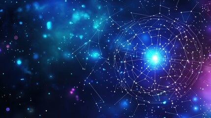 Fototapeta premium Celestial showcase of the twelve zodiac signs outer space gigapixel high fidelity starry environment cosmic viewpoint astrological concept