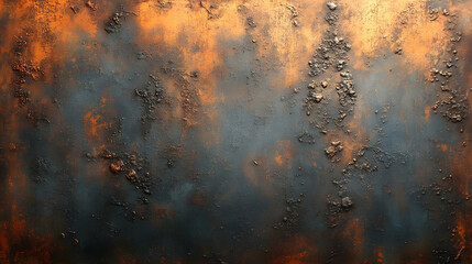 Rustic Metal Texture: Dark, Copper, Aged Patina Background