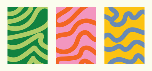 Obraz premium Modern poster background vector set. Ideal design for social media, cover, banner, flyer.