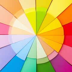 Obraz premium Vibrant color wheel radiating outwards.