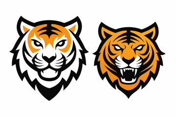 Angry Tiger Vector Illustration.