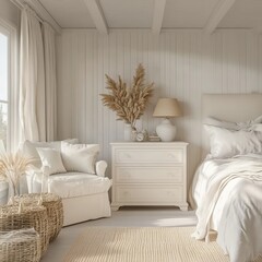 New white bedroom with furniture