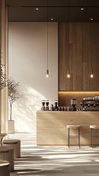 Modern coffee shop interior design