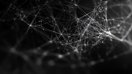 Abstract digital web of interconnected points and lines. Modern sophisticated background design for banners and posters. 