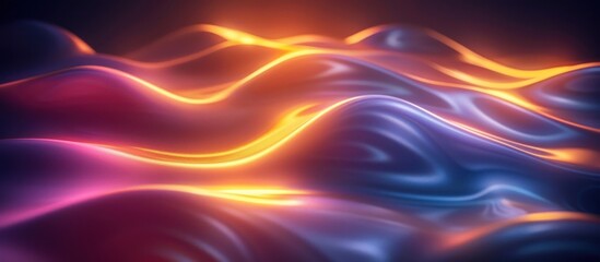 Obraz premium Abstract Glowing Waves