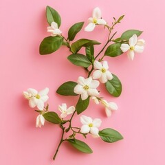 Fototapeta premium Pink jasmine branch
