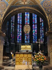 stained window