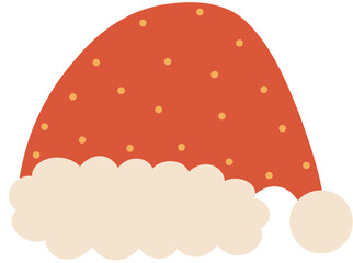 Santa Hat with Polka Dots