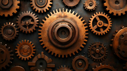 Cogs Interlock: Precise Gears Mesh Seamlessly in Complex Mechanism