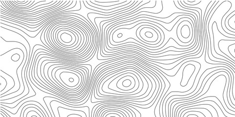 The black grey on white contours vector topography stylized height of the lines. The concept of a conditional geography scheme and the terrain path. Ultra wide. Map vector terrain Illustration.