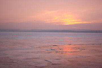 sunset on the beach